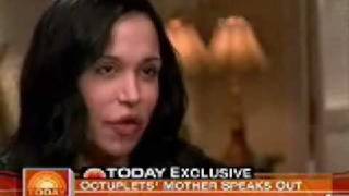 Nadya Suleman Mother of Octuplets Interviewed on Today Show [upl. by Kinghorn938]