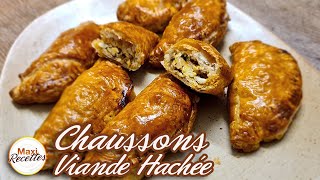 Chaussons Viande Hachée Fromage  Recette Facile et Rapide [upl. by Nastassia]