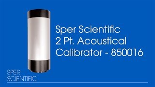 Sper Scientific 2 Pt Acoustical Calibrator  Sound Meter Calibration [upl. by Aztiraj434]