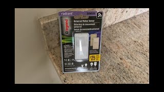 Install Legrand Motion Sensor Light Switch 1 Pole  How to  DIY  Installation [upl. by Hotchkiss]