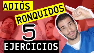 ✅5 EJERCICIOS para dejar de RONCAR APNEA DE SUEÑO [upl. by Thebazile]