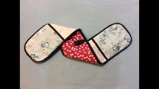 DIY Double Oven Gloves  Oven Mitt  Tutorial [upl. by Oleg]