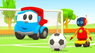 Futebol com Léo o caminhão Desenho animado infantil Desenho animado em português [upl. by Aerdnna]