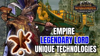 EMPIRE Research Tree Updates amp UNIQUE LORD TECHS  Thrones of Decay  Total War Warhammer 3 [upl. by Iago]