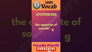 Antithesis meaning in hindi antithesis  the hindu vocab  english ssc vocabulary cgl2024 [upl. by Cerallua146]