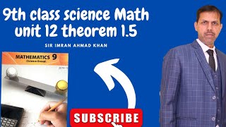 math 9th class science  Theorem 1215 Any point on the bisector of an angle is equidistant✅ [upl. by Asen]