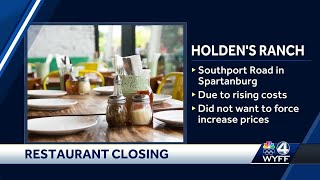 Holdens Ranch in Spartanburg announces its closing [upl. by Nodla]