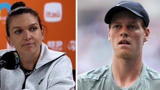 Simona Halep breaks silence on Jannik Sinner avoiding drugs ban [upl. by Blanch]