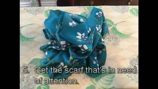 How To Unwrinkle or Iron A Scarf [upl. by Tnert970]