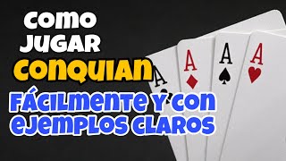 Como jugar conquián explicado detalladamente  como jugar baraja  Conquian como se juega [upl. by Ferdinande]