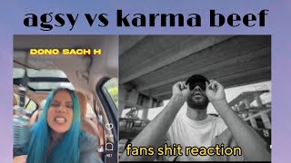 when agsy diss to karma fans reacted like shit 💩 [upl. by Ahsiyt]