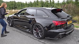 1052HP Audi RS6 Avant C8 STAGE X MMS Power Division  Revs Drag Racing Accelerations [upl. by Yffat]