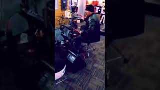 I set up drum kit at Guitar Center and JAMMED drumming guitarcenter drumsolo [upl. by Dorinda]