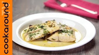 Filetto di spigola al profumo di limone  Ricette secondi di pesce [upl. by Ssew]