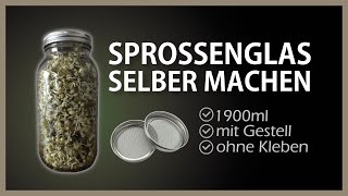 Keimglas für Sprossen selber machen  Sprossen im Glas ziehen [upl. by Menard]