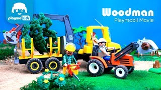 Playmobil Farm  Playmobil Country 6814 Lumber Yard With Tractor  Playmobil Review [upl. by Noel]