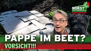 Altpapier und Karton im Garten richtig einsetzen  Horst sein Schrebergarten [upl. by Ariahay]