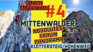 Kleine Alpentour mit dem Kastenwagen4 Mittenwalder KlettersteigHöhenweg Wahnsinns Panorama [upl. by Colombi208]