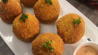 RECETA DE CROQUETAS DE CHORIZO KIENER CON YUCA [upl. by Moth265]