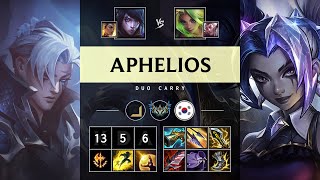 Aphelios ADC vs Zeri Quadra Kill Unstoppable  KR Challenger Patch 1420 [upl. by Ressan]