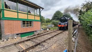 80078 returning to Wymondham abbey station after running around its train [upl. by Vania484]