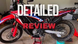 Uncovering The Honda Crf300 Rally A Detailed Review [upl. by Aimahc164]