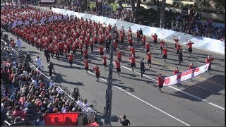 The Tournament of Roses Salvation Army Band  2019 Pasadena Rose Parade [upl. by Haissi]