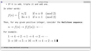 Collatz Conjecture in Prolog [upl. by Auberon]