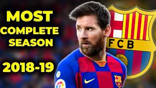 Why Messi was most complete in the 201819 season [upl. by Doug]