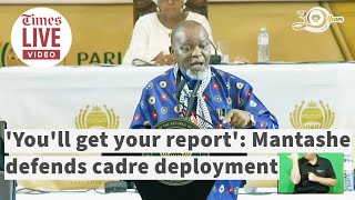 Gwede Mantashe defends cadre deployment and will continue to do so [upl. by Eisserc]