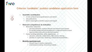 FWO Instruction Clip  Internal Evaluation Reports Postdoctoral Fellowship program [upl. by Asnerek]