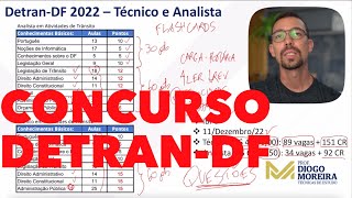 Concurso DetranDF 2022 Análise do edital e dicas de estudo [upl. by Annig712]