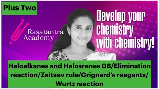 Haloalkanes and Haloarenes 06Plus Two  Elimation reaction and Reaction with metals Malayalam [upl. by Amocat]