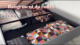 Rangement du lit coffre [upl. by Ennairoc]