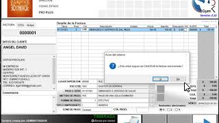 BDKGYM Cancelación de factura [upl. by Aramois]