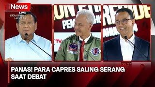 Full Panas Debat Ketiga Pemilu 2024 Para Capres Saling Serang [upl. by Ocirled]