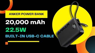 Is the Anker Power Bank 20000 mAh 225W Builtin USBC Cable Worth it Full Review and Unboxing [upl. by Kentigera192]