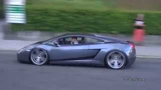 LOW Lamborghini Gallardo Sounds  start up amp acceleration [upl. by Lynett858]