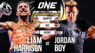 BRUTAL MUAY THAI 😱 Liam Harrison vs Jordan Boy  Full Fight [upl. by Blumenthal]