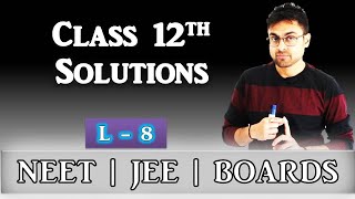 Solutions  L8  Henrys Law  Solubility of Gas in Liquid  Class 12  JEE  NEET  BOARDS [upl. by Hnad]