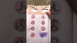 4 uchiha sharingan drawing New video drawing art artist drawing viral [upl. by Saimon]