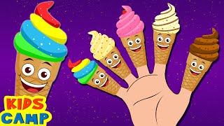 Ice Cream Finger Family Song  More Nursery Rhymes And Kids Songs by KidsCamp [upl. by Navak]