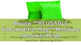 Review REUSABLE Dehumidifier Bag Moisture Absorber Mildew Drying Agent Deodorizing DesiccantPe [upl. by Leanor]