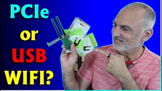 How to add WIFI and Bluetooth to a desktop PC PCIe WIFI vs USB WIFI benchmark [upl. by Nowujalo]