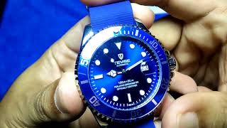 Tevise T801A automatic watch review [upl. by Einahpetse]