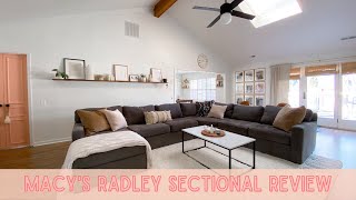 Macys Radley Sectional Review  Sofa Cleaning at Home [upl. by Giulio]