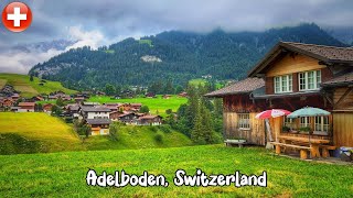 Adelboden Switzerlad walking tour 4K  Heavenly beautiful Swiss Village  Fairytale village [upl. by Armilla]