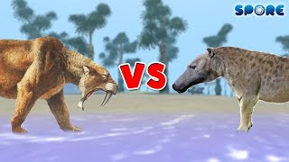 Smilodon vs Andrewsarchus  Prehistoric Beast Deathmatch S1E1  SPORE [upl. by Doll]