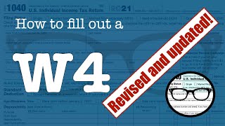 How to fill out a W4 Revised and Updated [upl. by Novia]