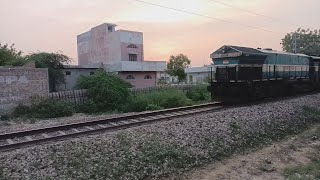 Bikaner To Yashwantpur Direct Train train number 16588 BKN YPR Departing From BikanerFull 🚄 Speed [upl. by Whalen679]